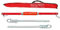 GEARMONSTER 3tlg 3T Abschleppstange Pannenhilfe mit Federdämpfung, Schlepplänge 1,95m, Max. Zugkraft: 3000kg inkl. Warnfarbe, Fähnchen und Tasche