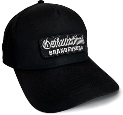 No Face No Name Basecap Ostdeutschland Pommern in schwarz I Unisex frei einstellbar I bestickter Patch I Snapback Cap Kappe Mütze