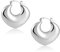 ASH'S CHOICE Silber 925 Creolen Ohrringe Herz Creolen Klobige Kleine Damen Silber 925 Ohrringe Dick Leicht Creolen Herzform Ohrringe Oval Silber Huggie Creolen Klobige Herz Chunky Ohrringe Dupes