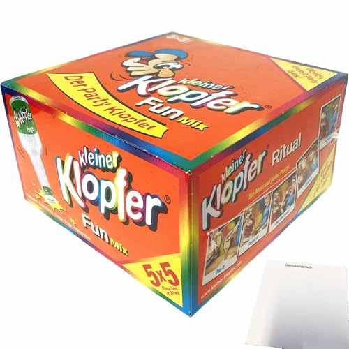 usy Bundle für Kleiner Klopfer Fun Mix 15-17% vol (5x5 Flaschen je 20ml) + usy Block
