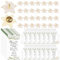 Spille per bomboniere funerarie, spille commemorative per celebrazione della vita, spilla a forma di giglio, spille per poesie funerarie, sacchetti di organza, regali commemorativi per i propri cari