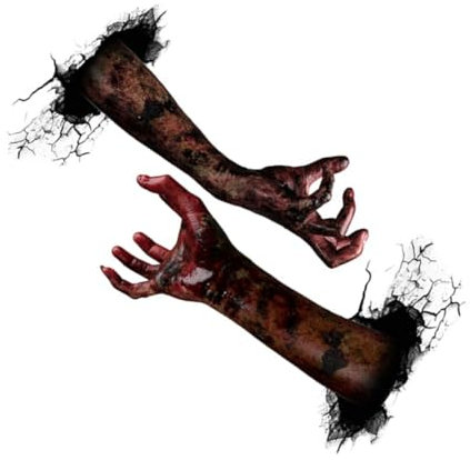 Hemobllo Halloween Bloody Handprints Aufkleber Gruselige Erscheinungen Hände Wandaufkleber Horror Pvc Wandtattoo Abnehmbare Deko Für Home Bar Büro Zimmer Fenster Fliesen