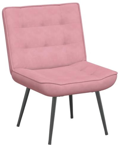 Relaxsessel Rosa 64x74x84 cm Samt - Bequemer Sessel für Wohnzimmer & Schlafzimmer, weicher Veloursstoff, modernes Design, ideal für Entspannung & Komfort