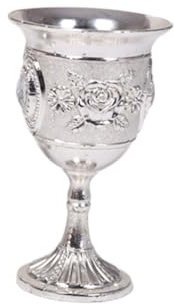 Mikikit Copa De De Aleación De Zinc Cáliz De Plata Irrompible Para Bar Casa y Fiesta