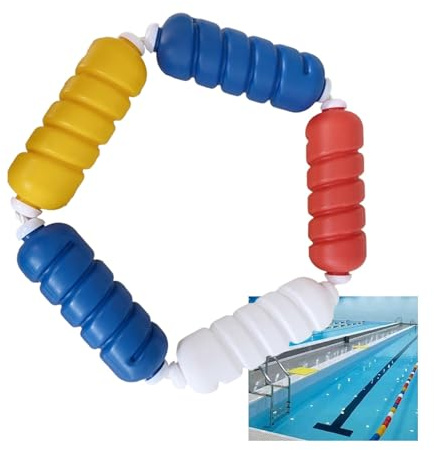 QUVUOAIHK Cuerda de Seguridad Ajustable antiolas for Piscinas de 1 a 18 Metros con Boyas: Cuerda Flotante Duradera for Piscinas.(Nylon,9meters)