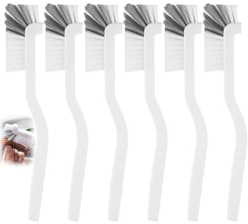 6 STK Spülbürsten mit Langem Griff, Gebogene Multifunktions Abwaschbürste, Flasche Reinigungsbürsten, Hochwertige Geschirrbürste für Gläserbürste Küche Geschirr Cleaning Brush(Weiß)