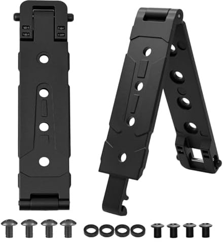 HJ-fuzhou MOLLE Befestigungsclip, 2 Pack Hochfester Nylon Ausrüstungs-Clip mit Zubehör, Multifunktionale Taille Clip für Westen, Taschen und Outdoor-Ausrüstung