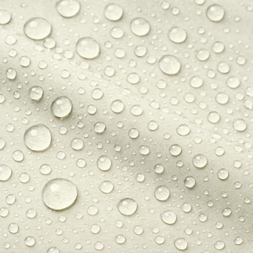 Outdoor Stoff wasserabweisend & UV-beständig – Robuster Markisenstoff für Gartenmöbel, Polster & Sonnenschutz – Wetterfest, schimmelresistent – Meterware (Creme)