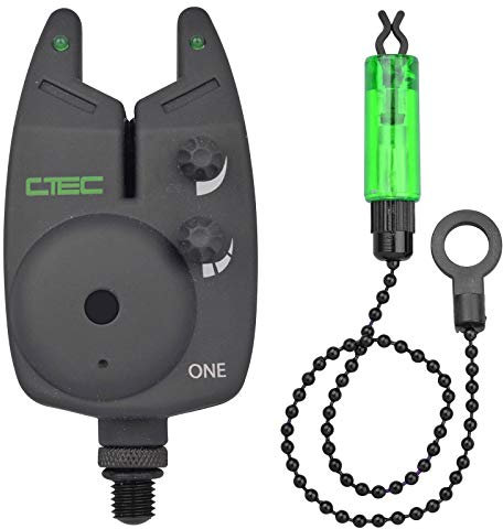 Spro Bissanzeiger elektronisch Hanger Komplett Set - C-Tec One Alarm Combi Green