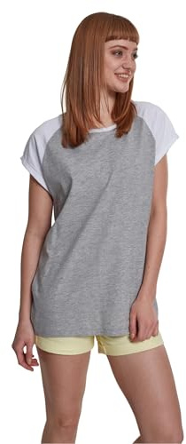 Urban Classics Damen Ladies Contrast Raglan Tee