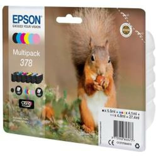 CARTUCHO TINTA MULTIPACK 6 COLORES 378 FOTOHD BL EPSON