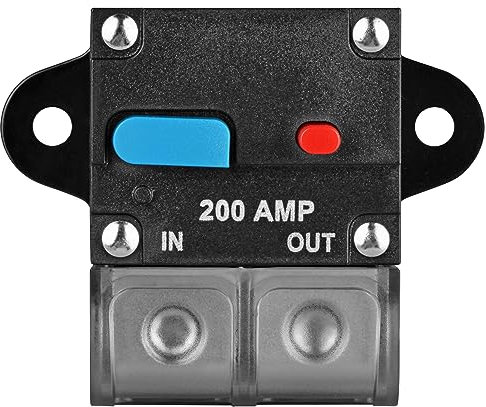 Onduleur porte-fusibles, disjoncteur Jtron, 200 A, alimentation solaire, pour voiture, bateau, vélo (200 A)