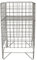 Pentrum Medium White Square Dump Wire Metal Bin Storage Basket Shop Market Display