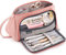 Federmäppchen Große Kapazität Federtaschen Teenager Mädchen Mäppchen mit Reißverschluss Frauen Make-up Tasche für Schule & Büro 20 x11 cm (Rosa)