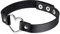 Cupimatch Herz Choker Halsband Damen: Gothic Punk PU Leder Halsreif mit Elegant Herz-Ring Verstellbar Kragen Halskette Hip-Hop Halloween Schmuck Geschenk für Frauen Mädchen, Schwarz