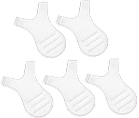 POFET Lot de 5 Mini Brosse À Cils En Forme De Y Silicone Outil pour Extension De Cils Maquillage Peigne à Cils de Greffage Y Type Greffer les Cils Séparateu Fournitures de Nettoyage, Transparent