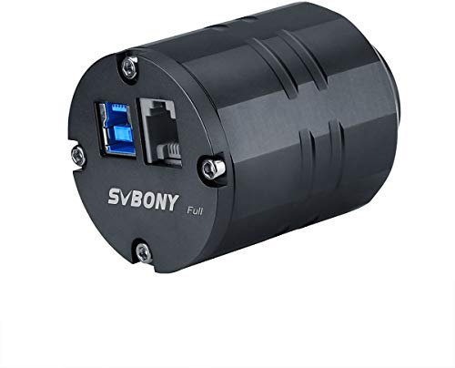 Svbony SV305 Pro Camera Planetarie Colori, con Autoguida ST4 Astronomica Fotocamera, USB 3.0 IMX290 Telescopio Finestra con Rivestimento AR, con Esposizione di 30 Minuti per Fotografia Planetaria