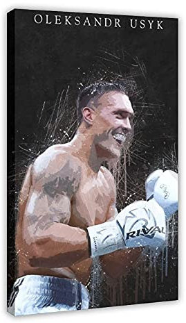 YINGXI Oleksandr Usyk Poster Boxwand 0 Leinwand Wand Schlafzimmer Dekor Bild Sport Landschaft Büros Zimmer Dekor Geschenkrahmen: 30 x 45 cm