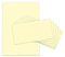 Briefpapier-Set Briefpapier mit Umschlag gelb Briefbogen einfarbiges Papier selbstklebende Umschlag Briefe Einladungen (100 Blätter + 100 Umschläge)