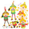 Baker Ross FE655 Vogelscheuche Perlen Bastelset - 5er Pack, Herbst Dekoration Bastelset für Kinder, Kreativsets für Kinder zum Basteln und Dekorieren