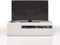 WHOUS Mobile Porta TV POTENZA per Soggiorno con 1 Anta Laterale e 1 Anta a Ribalta, Mobile Tv per Salotto in Legno, 130x40x36 cm, Bianco Laccato Lucido