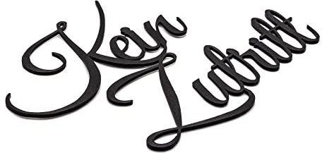 Kein Zutritt Türschild Schriftzug Firma Name Wandschild Selbstklebend Schwarz