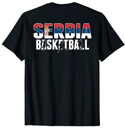 Serbien Basketball Fans Trikot Stolz Serbische Sport-Fans T-Shirt