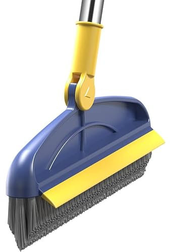 Cepillo de limpieza de piso duradero para terraza, baño, cocina, bañera, cepillo de piso ajustable, cepillo de fregado de piso duradero, cepillo de limpieza de grietas de suelo de baño, cocina,