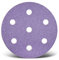 MENZER Purple HD Klett-Schleifscheiben, 90 mm, 7-Loch, f. Exzenterschleifer, Keramik-Mix (50 Stk.) K80