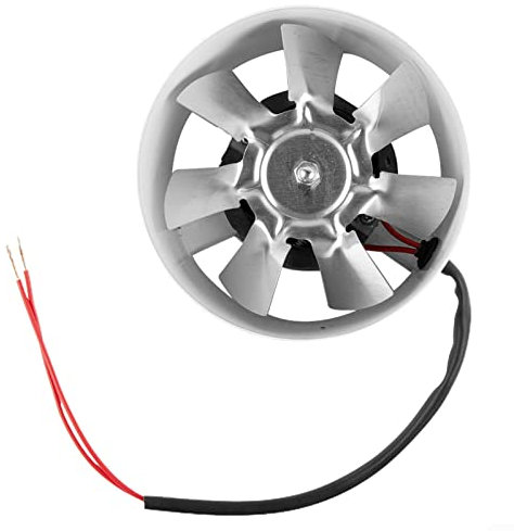 QOXEZY 100mm 4 inch Extractor Fan,7-Blades In-Line Bathroom Extractor fan Smoke Extractor Duct Fan Quiet for Kitchens Toilets Offices 140 M³/h