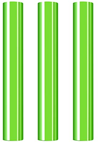 VENITOR 3D Puff Heat Transfer Vinyl,3 Sheets 12x10inch 3D Puff HTV，3D Puffy HTV Iron on Vinyl for Cricut Heat Transfer Vinyl for T-Shirts Clothes Bag Pillow Textile Fabric(Neon Green)