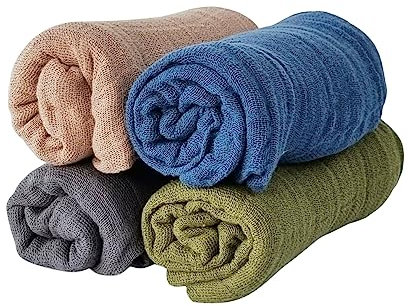 Pippi Babywear Mulltücher 4er Pack Spucktücher GOTS Bio Musselin Windeln (Rainforest)