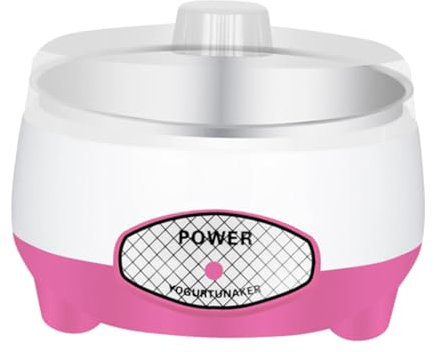 JISADER Pequeña Yogurtera, Electrodomésticos de Cocina, Máquina Automática de Yogurtera, Herramientas de Bricolaje, Forro de PP Rosa, Individual