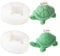 Xidmold Lot de 2 moules en silicone 3D en forme de tortue pour bougies, savon, plâtre, résine époxy, artisanat (C)