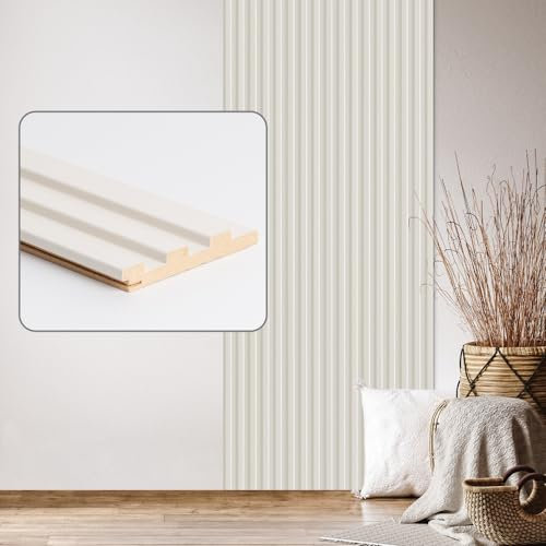 Wandpaneele & Deckenpaneele Desiwa 9er-Set in Magnolie 10,7x252 cm Akustikpaneele Wandverkleidung MDF