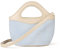 The Drop Xiomara Mini Tote Bolsa de Mano, Rafia Azul Niebla, One Size