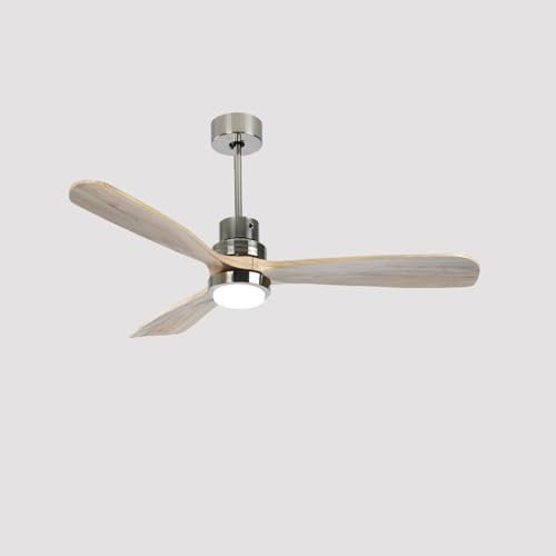 Ventilatori da soffitto con luci Ventilatori da soffitto con telecomando Silenzioso Reversibile Motore DC silenzioso Ventilatore da soffitto for interni ed esterni ( Colore : Wood color , Misurare : 9