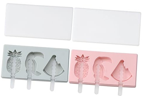 ABOOFAN 2 Set Eis Am Stiel Maker Obst Vogel Form Form Silikonform Eismaschine Eisform Eis Am Stiel Form
