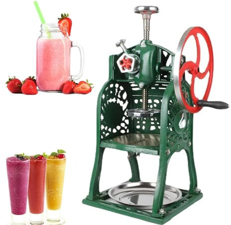 ERKANZHI Manual Ice Shaver, Ice and Snow Crusher, Hand-cranked Handle/labor-saving Ice Crushing/controllable Ice Size, Used In Bars/restaurants/cold Drinks/schools