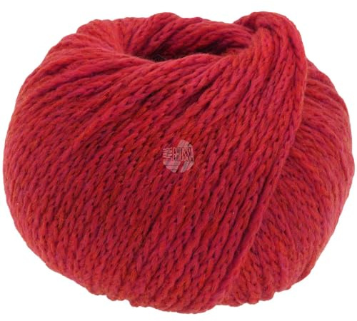 LANA GROSSA Cool Merino Big | Voluminöses Kettengarn aus klassischer Merinowolle | Handstrickgarn aus 90% Schurwolle & 10% Polyamid | 50g Wolle zum Stricken & Häkeln | 90m Garn FB 235