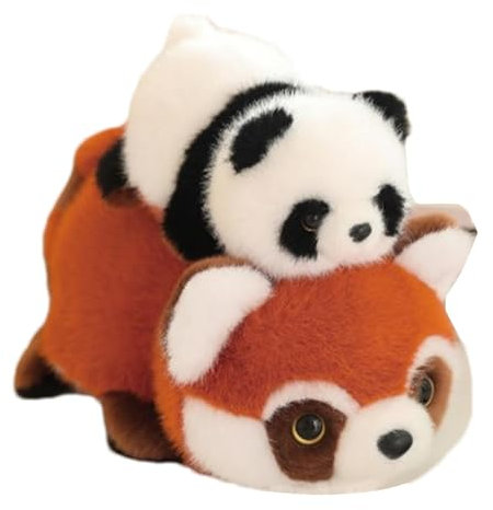Wende-Plüschtier, Panda-Plüschtier, Wende-Plüschtier Roter Panda, Wende-Plüschtier Roter Panda, Wende-Plüschtier Wende-Plüschtier, Panda-Plüschtier, Cartoon-Panda-Spielzeug, Weiches Wende-Plüschtier
