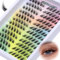 Obeyalash Extension Cils Fox Eye Lashes Faux Cils Individuel 144pcs Cils Individuels Extension De Cils C Curl Cluster Lashes Extension Cils Naturel Faux Cils Extension
