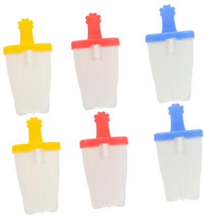 MAGICLULU 6 Moldes De Helado Lekue Molde Para Paletas De Plástico Colores Surtidos