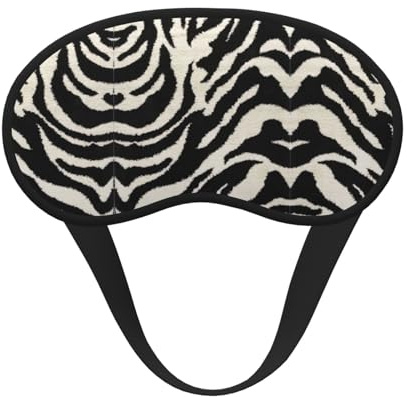 Schlafmaske mit Zebra-Tierdruck, Augenmaske, weich, leicht, für Meditation, Reisen, Yoga