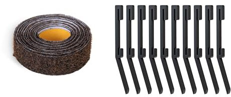 Alberts Schneckenzaun mit Erdspießen | schwarz | 3000mm x 40mm | Schneckenstopp | Schneckenabwehr für Topfpflanzen und Hochbeete | Schneckenschutz | Schneckenstopp Rasenkante