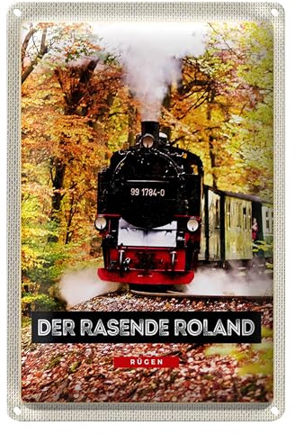 Blechschild | Der Rasende Roland | Rügen | Nostalgie | 12 cm x 18 cm