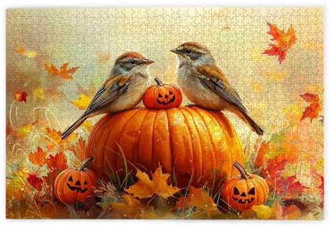 Puzzle 3000 Teile, Herbst Puzzle 3000 Teile Erwachsene, Holzpuzzle Erwachsene, EIN Herausforderndes Rätsel, Puzzlespiele für Die Ganze Familie, Holzpuzzle für Zimmer Deko Wohnzimmer, Geschenke, Q-76