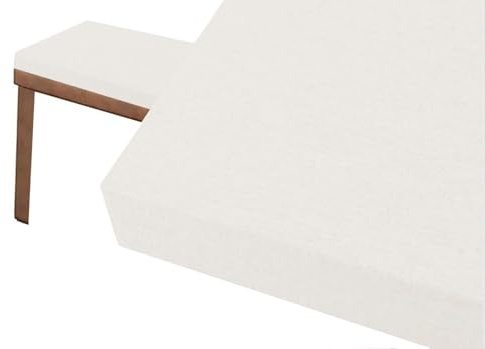 SWJ-swjssb 5 cm Dick Bankauflage Sitzkissen Bank Bankkissen Sitzauflage Sitzpolster Sitzbank Auflage Polster Fur Banke Kissen Kissenauflage for Küchenbank Gardenbank Essbank(Weiß,90x33 cm)