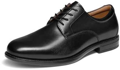 Bruno Marc Zapatos Hombre Cuero Cordones Vestir Traje,Negro,44