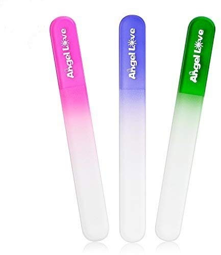 Lima de uñas para bebés, paquete de 3, cristal de esmerilado, juego para recién nacidos, bebés, bebés y niños pequeños, regalo perfecto para bebés, Lima de uñas para bebé, QZF.